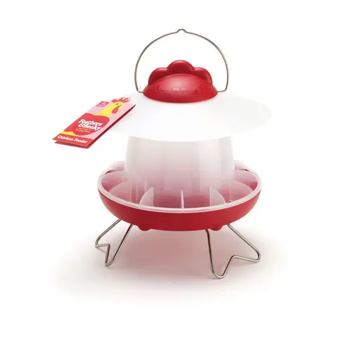 Chicken Feeder - Red/Clear – image 3