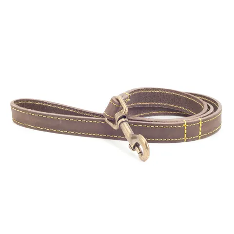 Ancol Timberwolf Leather Lead Sable 1m – image 2