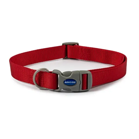 Ancol Adjustable Viva Collar - Red / 45cm - 75cm – image 2
