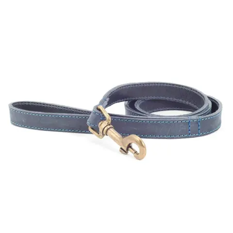 Ancol Timberwolf Leather Lead Blue 1m – image 2