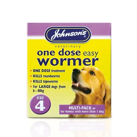 JVP Dog One Dose Wormer Size 4 8 Tablets – image 2