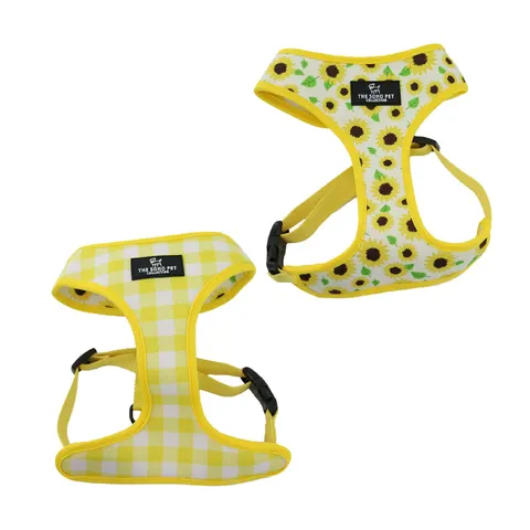 Ancol Soho Sunflower Yellow Check Reversible Harness Small – image 2