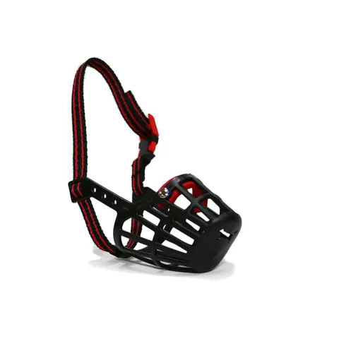 Ancol Training & Safety Plastic Dog Muzzle - Black/Red / Size 2 – image 2