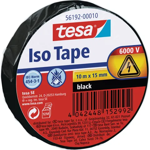 tesa Isolierband 10m 15mm schwarz – Bild 2