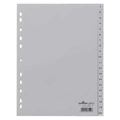 DURABLE Register A4 1-20 - 20-teilig – Bild 2