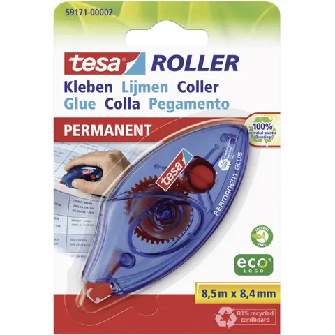 tesa Roller Kleben Permanent Einwegroller Blister – Bild 2