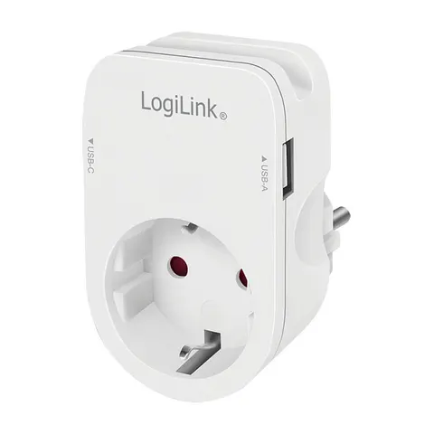 LogiLink Adapterstecker mit Smartphone-Ablagefläche, weiß – 062984 – Bild 3
