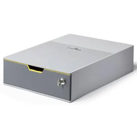 DURABLE Schubladenbox VARICOLOR 1 SAFE, grau, abschließbar – Bild 3