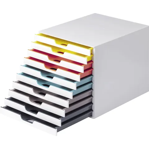 DURABLE Schubladenbox VARICOLOR 10Fächer MIX mehrfbg – Bild 3
