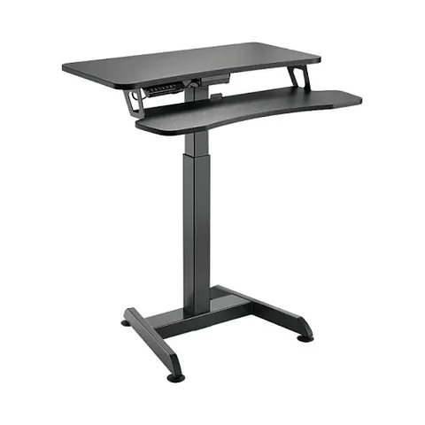 LogiLink Elektrischer PC-Sitz-/Steh-Arbeitsplatz, anthrazit – Bild 3