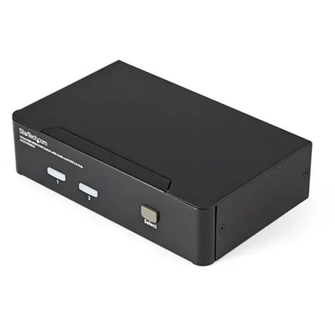 StarTech.com 2 Port USB HDMI KVM Switch with Audio and USB 2.0 Hub - TAA – image 2