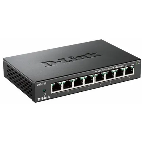 D-Link 8-Port Fast Ethernet Unmanaged Desktop Switch – DES108B – image 3