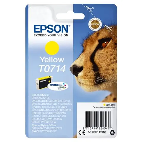 Epson Singlepack Yellow T0714 DURABrite Ultra Ink – image 2