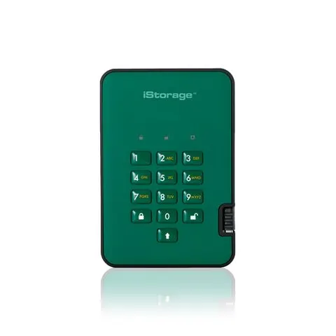 iStorage diskAshur² SSD 128GB Green | Secure Portable Solid State Driv – ISDA2256SSD128GN – image 3