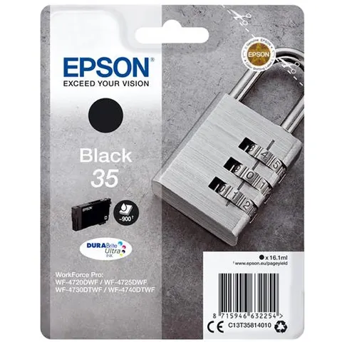 Epson Padlock 35 DURABrite Ultra Single Black Ink – image 2