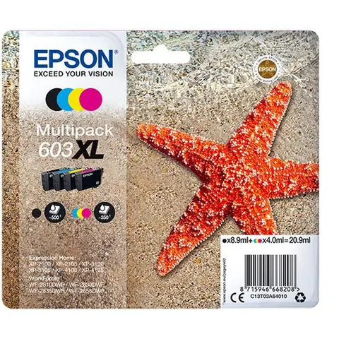 Epson Multipack 4-colours 603XL Ink – Black – image 3