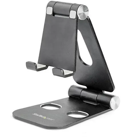 StarTech.com Phone and Tablet Stand - Foldable Universal Mobile Device Holder for Smartphones & Tablets - Adjustable Multi-Angle Ergonomic Cell Phone Stand for – 888028 – image 2
