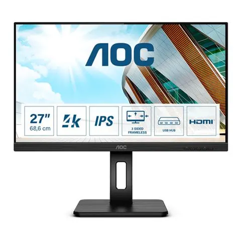 AOC U27P2 Computer Monitors - 27 Inches - Black – image 2