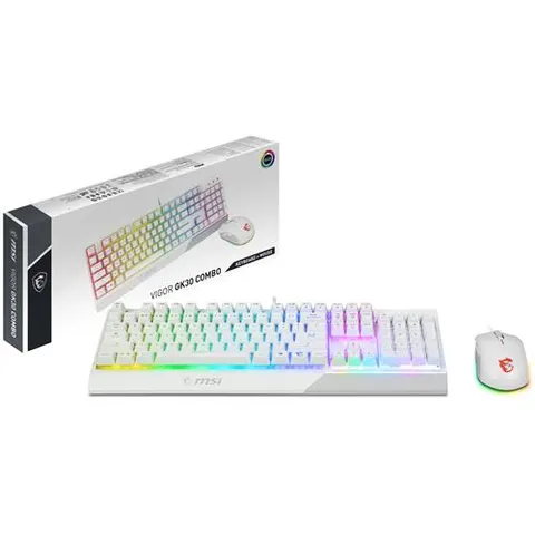 MSI Vigor GK30 Combo White UK KB – image 2