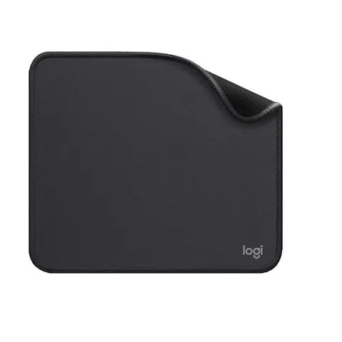 Logitech Mouse Pad. Width: 230 mm Depth: 200 mm. Product colour: Graphite Surface coloration: Monochromatic Material: Nylon Polyester Rubber Stitched edges Non – image 3