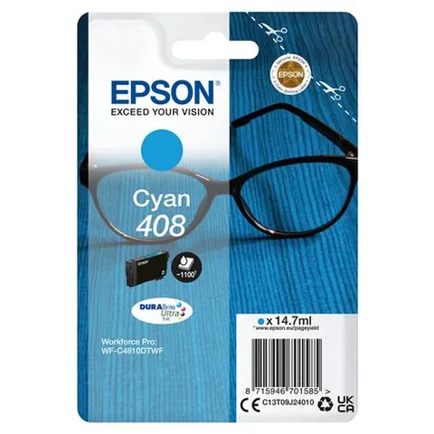 Epson 408 Spectacles DURABrite Ultra Single Cyan Ink – image 3