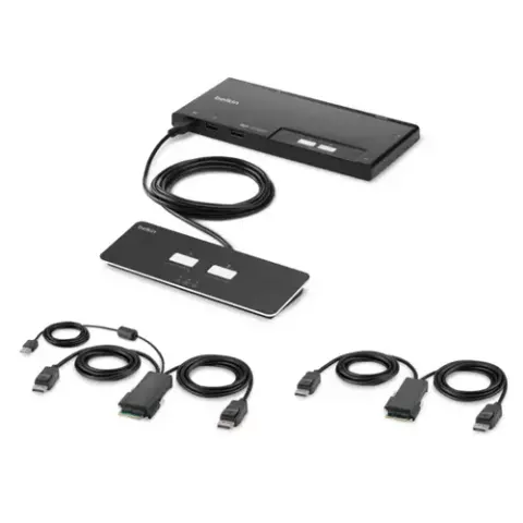 Belkin F1DN202MOD-PP-4 KVM switch Black – image 2