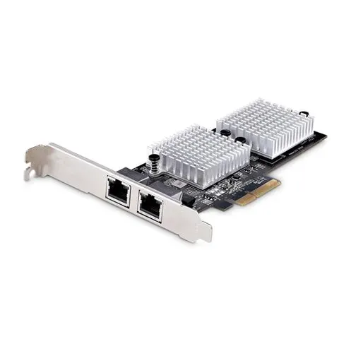 StarTech.com 2-Port 10Gbps PCIe Network Adapter Card, Network Card for PCs/Servers, Full-Height/Low-Profile PCIe Ethernet Card w/Jumbo Frames, NIC/LAN – image 2