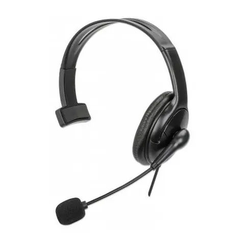Manhattan Mono Over-Ear Headset (USB). Reversible Microphone Boom (pad – image 2
