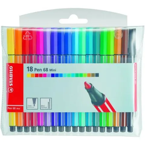 STABILO Pen 68 Mini felt pen Multicolour 20 pc(s) – image 2