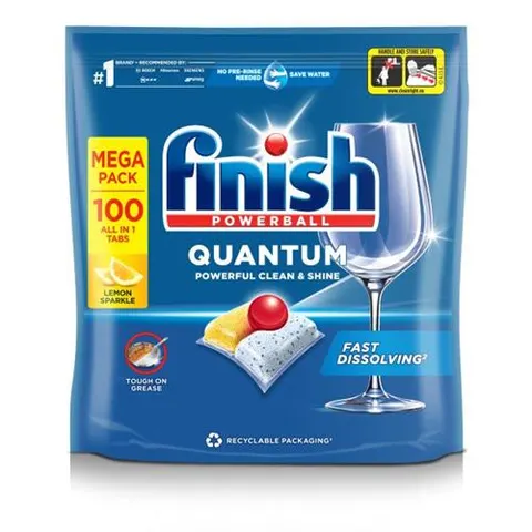Finish Quantum All in 1 Lemon Dishwasher Tablets – 100 pcs – image 4