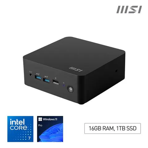 MSI Cubi NUC 1M Intel Core 7 150U Desktop PC. NUC. SFF. Mini Computer. – image 2