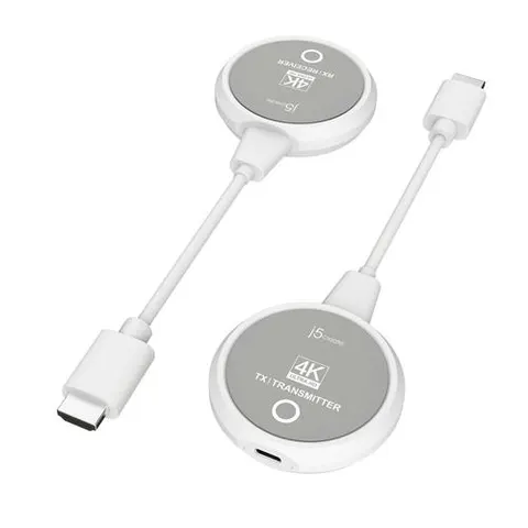 j5create JVAW75 ScreenCast 4K Wireless Display HDMI Extender grey/white – image 3