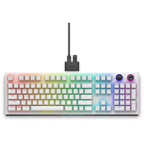 Alienware Tri-Mode AW920K keyboard Gaming USB + RF Wireless + Bluetooth White – image 2