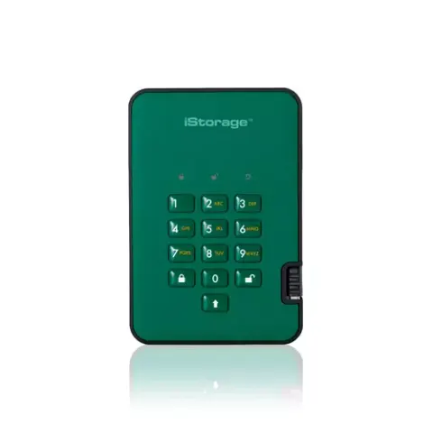 iStorage diskAshur² SSD 1TB Green | Secure Portable Solid State Drive – image 2