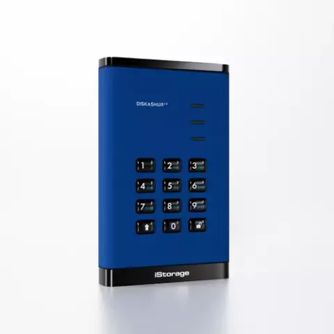 iStorage diskAshur³ SSD 1TB Blue | Secure Portable Solid State Drive – image 2