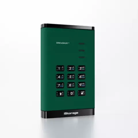 iStorage diskAshur³ SSD 512GB Green | Secure Portable Solid State Driv – image 2
