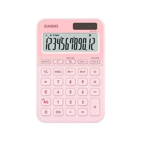 Casio MS-20YC MINI DESK CALC LT PINK – image 3