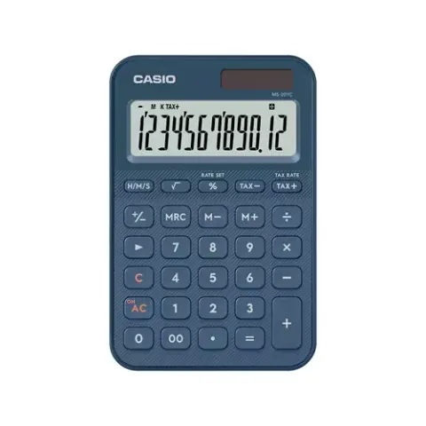 Casio MS-20YC MINI DESK CALC NAV BLU – image 2