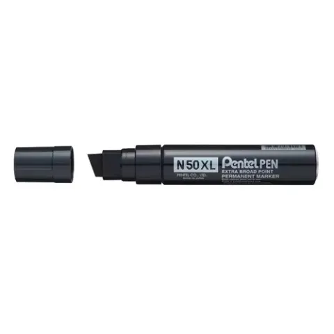 Pentel N50XL permanent marker Chisel tip Black 6 pc(s) – image 2