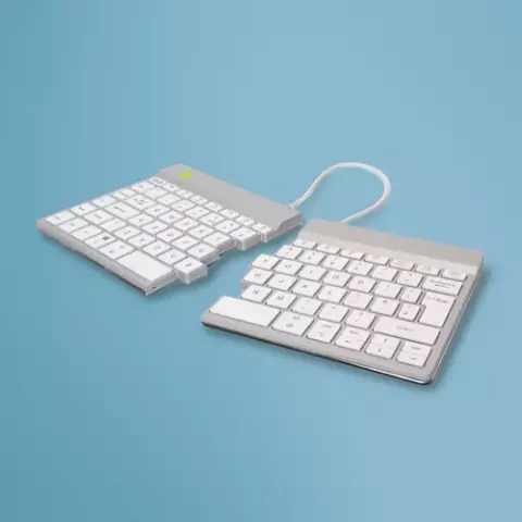 R-Go Tools Ergonomic keyboard R-Go Split Break with break software ergonomic split keyboard QWERTY (UK) Bluetooth white – image 2