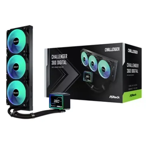 Asrock Challenger 360 Digital Processor Liquid cooling kit 12 cm Black – image 3