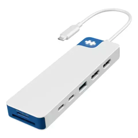 HYPER HD4103 BL - Port replicator/docking station, USB-C, 9 ports, blue – image 2