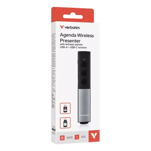 Verbatim Agenda Wireless Presenter with Red Laser Pointer – 32366 – image 2