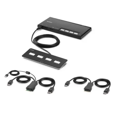 Belkin F1DN204MOD-PP-4 KVM switch Black – image 2