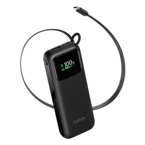 Belkin Power Bank 11K with Retractable Cable – image 2