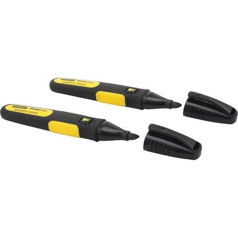 Stanley Tools Chisel Tip Marker Black (Pack Of 2) – image 3