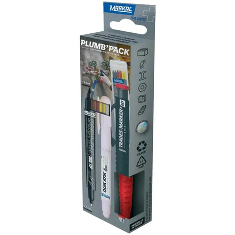 Markal Trades Marker Dry 2-in-1 Plumbers Pack – image 2