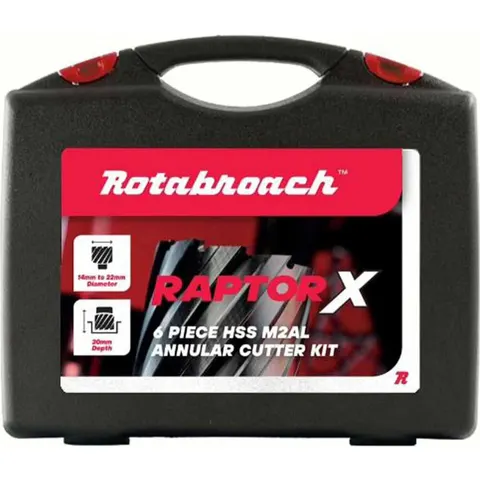 Rotabroach 6 Piece Raptor X Mag Drill Hole Cutter Set – image 2