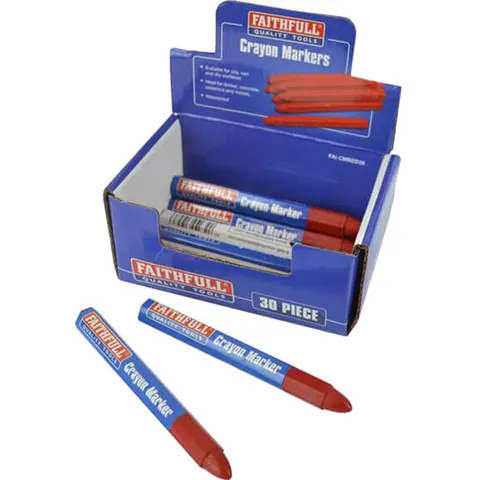 Faithfull Marker Crayons – RED – image 2