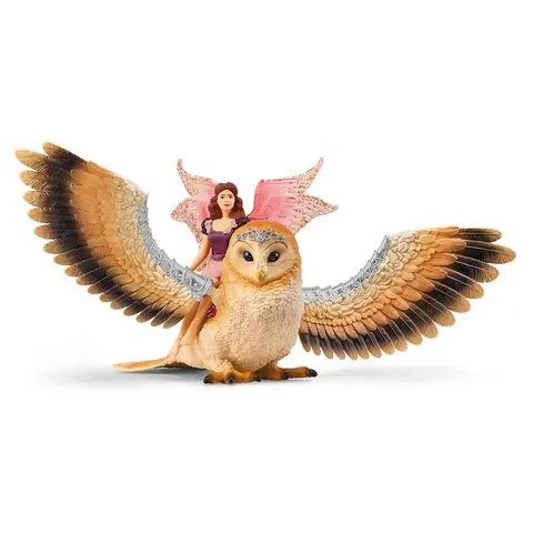 Schleich® Elfe auf Glitzer-Eule 70789 – Bild 2